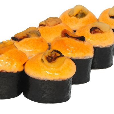 Запеченный ролл Спайси мидия в Роллексы по цене 479 ₽