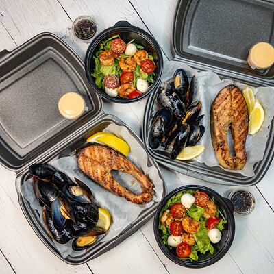 Сет для двоих с мидиями в РАКОВАРЪ по цене 2690 ₽