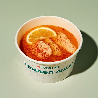 Чечевичный суп с запеченной курицей и специями карри в Тюбетей по цене 374 ₽