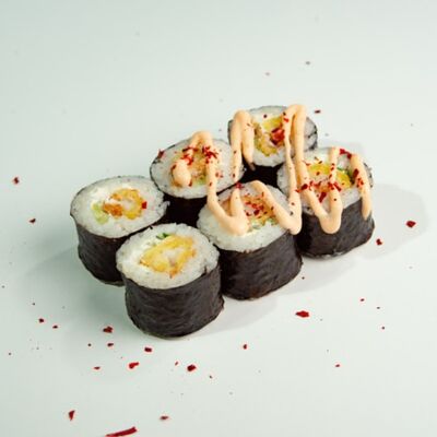 Малый ролл: морской окунь в кляре (6 шт) в ЁБИСАН по цене 449 ₽