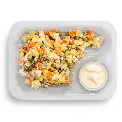 Оливье с курицей в Кухня на районе по цене 175 ₽
