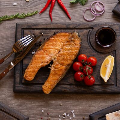 Стейк из семги в Каштан по цене 1150 ₽