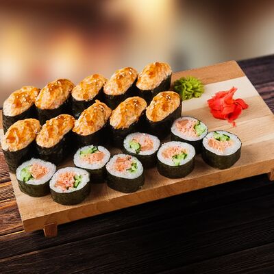 Запечённый набор на двоих в Суши Рай по цене 2300 ₽