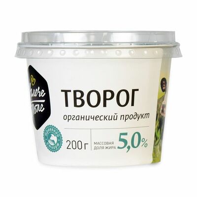 Творог органический 5%, Углече Поле, Ярославская область, Бзмж в Азбука Вкуса Экспресс Меню по цене 129 ₽