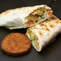 Шаурма с фасолевыми котлетами в Веган