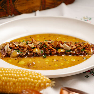 Тыквенный крем-суп с козьим сыром в Воронеж по цене 850 ₽