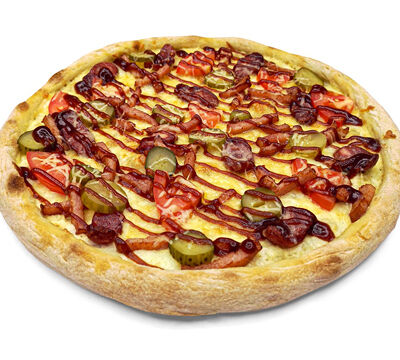 Пицца Цыпленок BBQ в Мега вкусно по цене 840 ₽