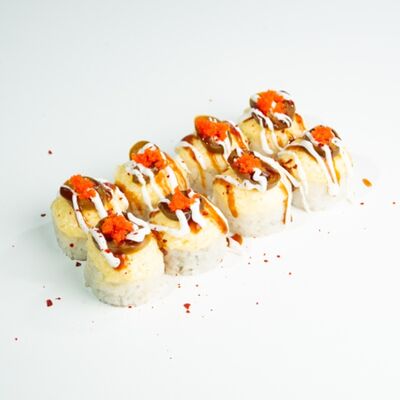 Запечённый ролл с халапеньо (8 шт) в ЁБИСАН по цене 1049 ₽