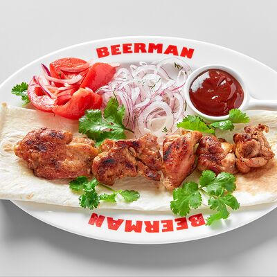 Шашлык из курицы в Beerman & Grill по цене 820 ₽