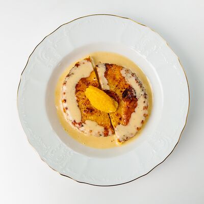 Рыбник с щучьей икрой и подливой из белых грибов в Дворцовая по цене 820 ₽