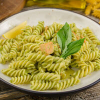 Фузилли с лососем и песто из цукини в Кафе-джелатерия Casa Leone