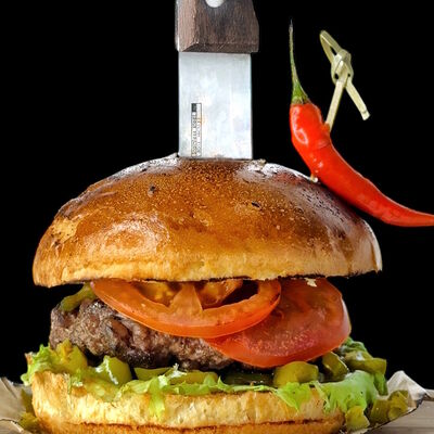 Бургер Burn Baby в Пробка по цене 650 ₽