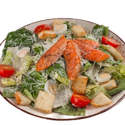 Цезарь с лососем в Underground Sushi City по цене 599 ₽