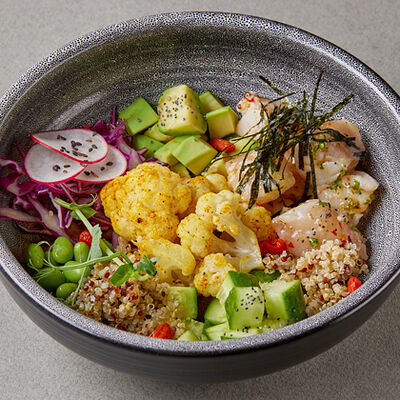 Поке с окунем и цветной капустой в Шикари по цене 630