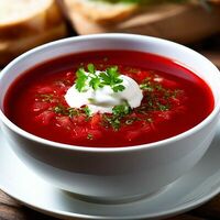 Борщ домашний со сметаной в ВКУСНАЯ ЕДА СЕРПУХОВ