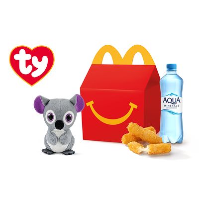 Хэппи Мил с Салатом Овощным или Сырными палочками в Макдоналдс по цене 189 ₽