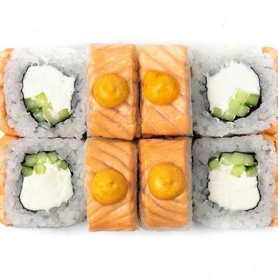 Ролл Запеченная Филадельфия в Оригами по цене 616 ₽