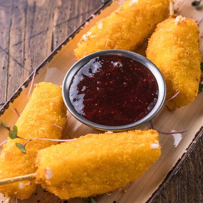 Жареный сулугуни в Каретный дворик по цене 560 ₽