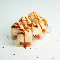 Малый ролл: тамаго блин с копчёным лососем (6 шт) в ЁБИСАН