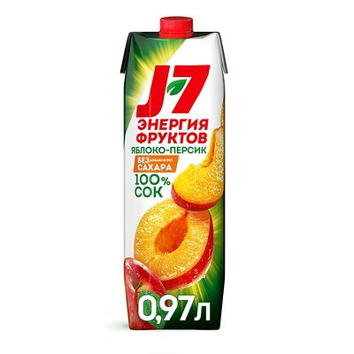 Сок J7 Яблоко-персик в Руки ВВерх! Доставка по цене 550 ₽