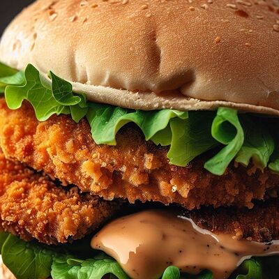 Бургер с индейкой в PlutuS Resto Club по цене 499 ₽