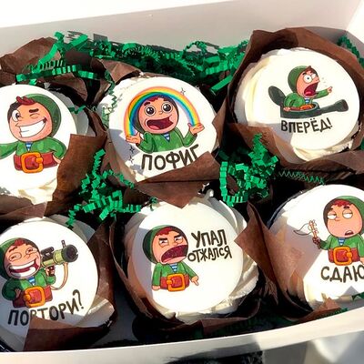 Капкейки на 23 февраля в Tort4u по цене 2340 ₽