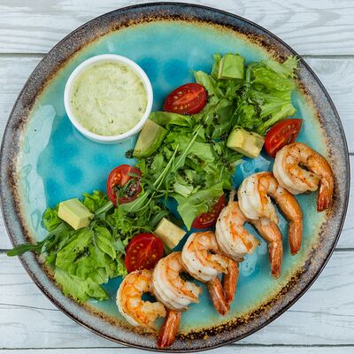 Жареные креветки в Хорошие руки Рыба по цене 1450 ₽