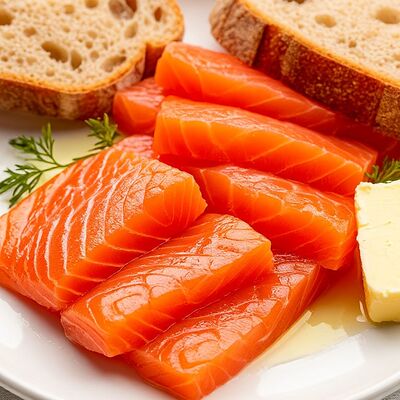 Семга слабосоленая с маслом в Ракушка по цене 520 ₽