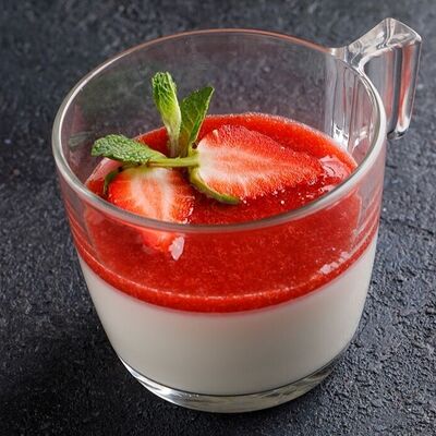 Панна-котта в Баклажан в ТЦ 