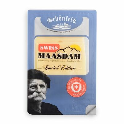 Сыр Swiss Maasdam 48% Schonfeld Бзмж в Азбука Вкуса Экспресс Меню по цене 266 ₽