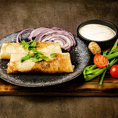 Блинчики с мясом в У Сватов по цене 350 ₽