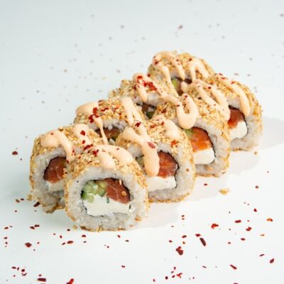 В кунжуте с лососем (8 шт.) в ЁБИСАН по цене 939 ₽