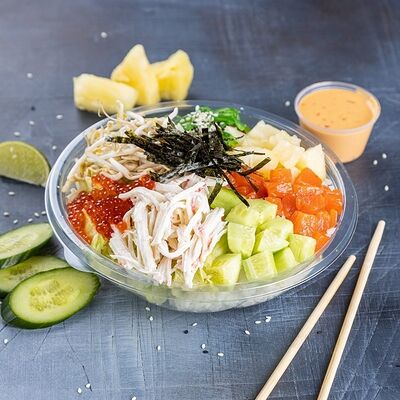 СуперБоул с лососем ореховый в SushiDays по цене 499 ₽