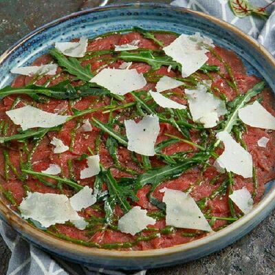 Карпаччо из говядины в Баклажан в ТЦ 