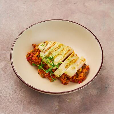 Ризотто с кальмаром и овощами в Балкан Петроградский по цене 810 ₽