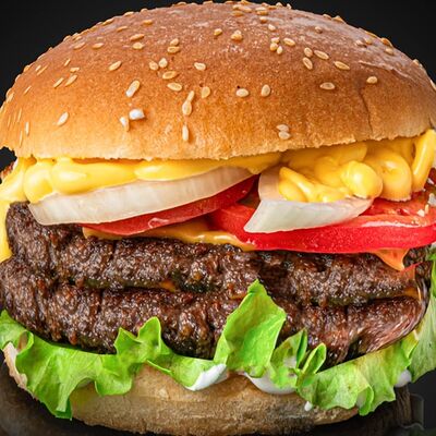 Гамбургер Джокер (двойная котлета) в Монако пицца по цене 600 ₽