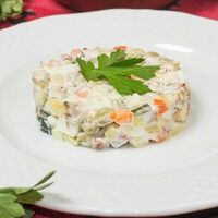 Оливье с бужениной lite в Мушмула