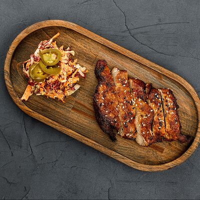 Стейк из свинины по-азиатски в Brooklyn Bowl по цене 749 ₽