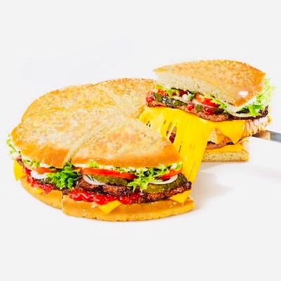 1 кг Пицца-Бургер Шашлычная Куриная (не режется) в ФастФуд 34 - Кафе на Юности по цене 1290 ₽