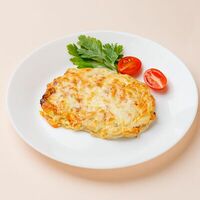 Отбивная из свинины с овощами и сыром в Домашняя кухня колобок.ru