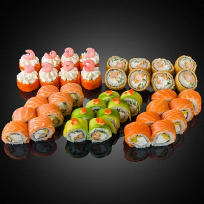 Сет Ultimate deluxe в Wok & Roll Asian Food по цене 3058 ₽