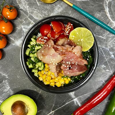 Поке с бекономв Три Шефа по цене 450 ₽