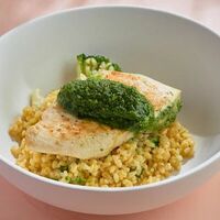 Куриная грудка с булгуром и брокколи в Пшеница