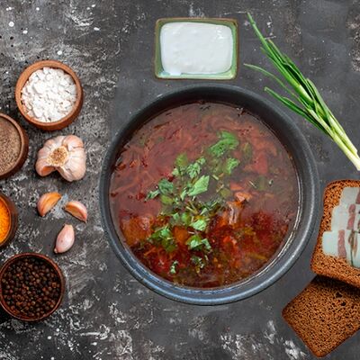 Борщ от Бати в Батя Мангал по цене 550 ₽