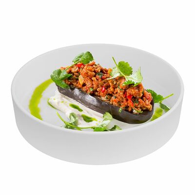 Жареный баклажан с растительным мясом в Тануки по цене 440