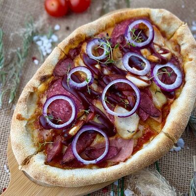 Пиццета Мясная BBQ в Корпус О бар по цене 490 ₽