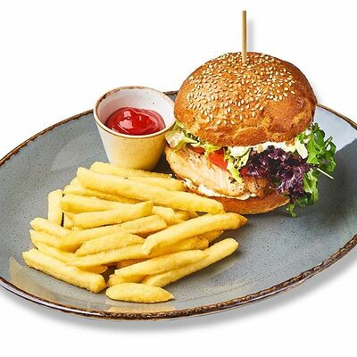 Бургер с куриной грудкой в Kitchen по цене 480