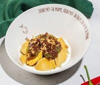 Вареники с картофелем и щёчками в АндерСон