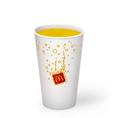 Апельсиновый сок в Макдоналдс по цене 84 ₽