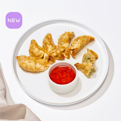 Гёдза с курицей и овощами в Много лосося по цене 360